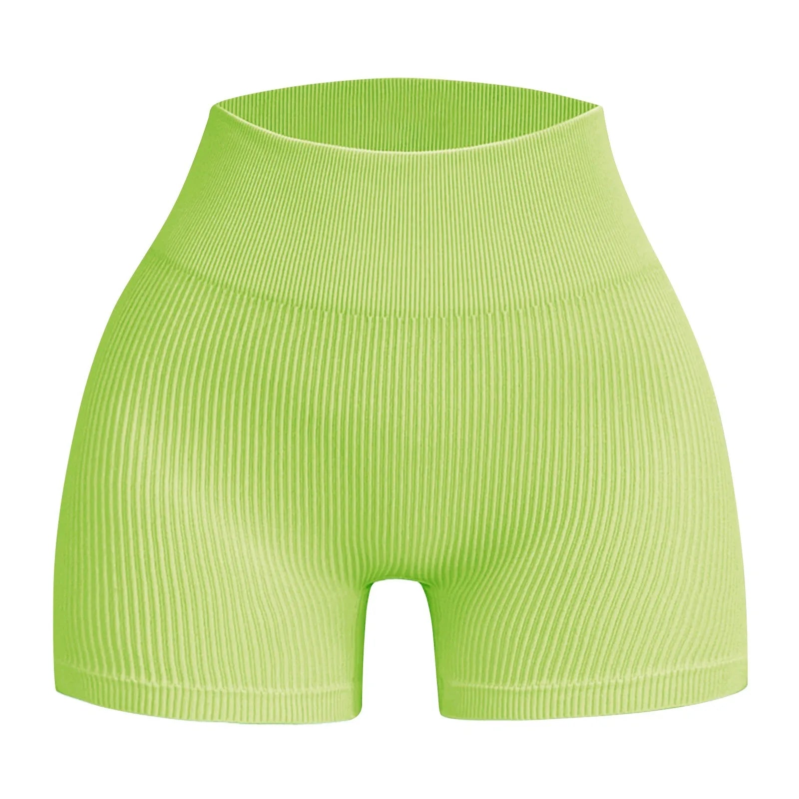 Women's High Waist Ribbed Seamless Yoga Shorts Squat Proof Hip Lifting Fitness Workout Running Sports Gym Leggings Sale