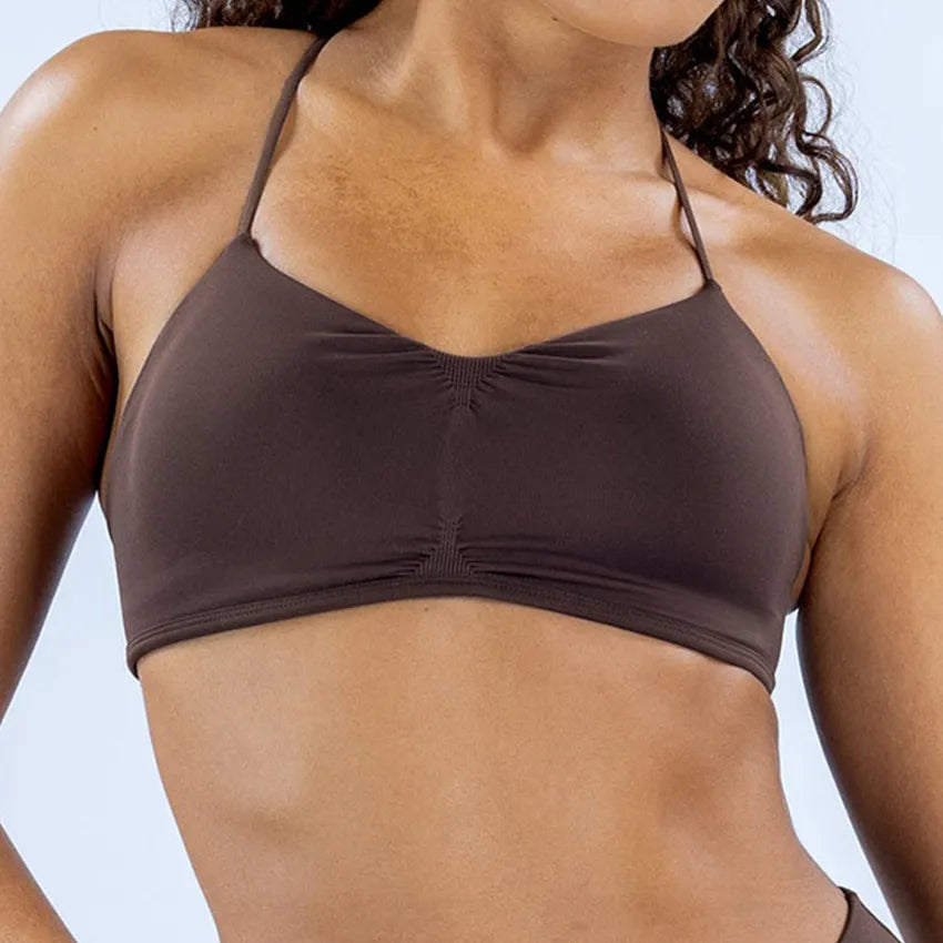 Vision Shorts Matching Bra Gym Clothes Women Seamless Tops Sports Bra And Sleeves Cross Fitness Running Cycling