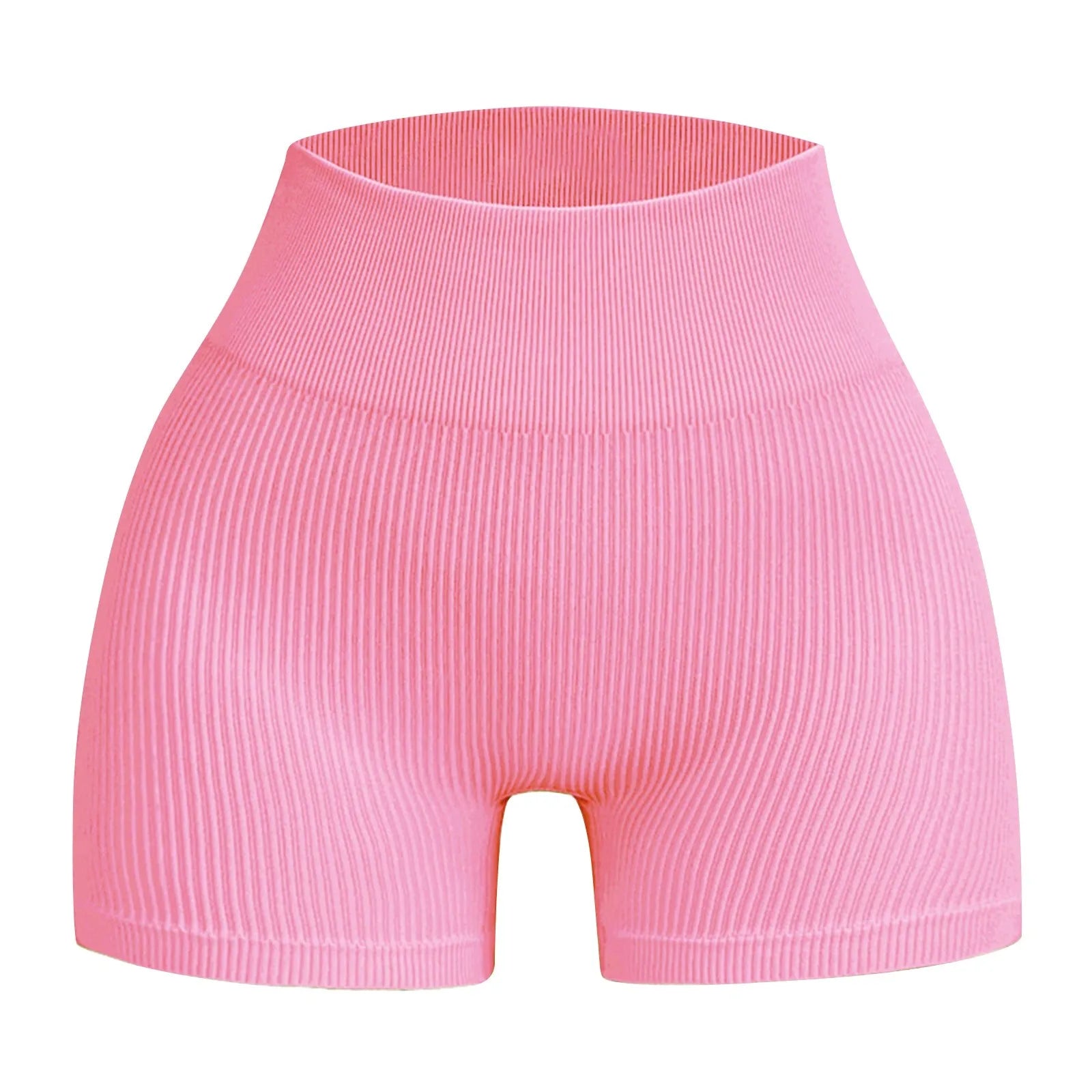 Women's High Waist Ribbed Seamless Yoga Shorts Squat Proof Hip Lifting Fitness Workout Running Sports Gym Leggings Sale