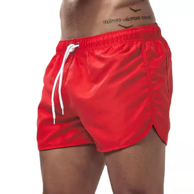 Shorts For Men Summer Men's Swimwear Shorts Brand Beachwear Swim Trunks Men Swimsuits Low Waist Breathable Beach Wear