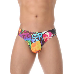 Men's Swimsuit Swim Briefs Swimwear Leopard Elastic Underwear Low Rise Beachwear Pool Party Sunbathing Slips hombre