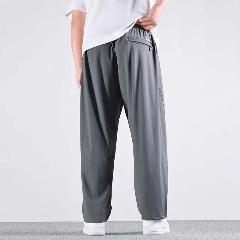 Plus Size 8XL 9XL 10XL Men High Elastic Sweatpants Gym Joggers Large Size Running Quick Drying Sports Men Trousers Pants