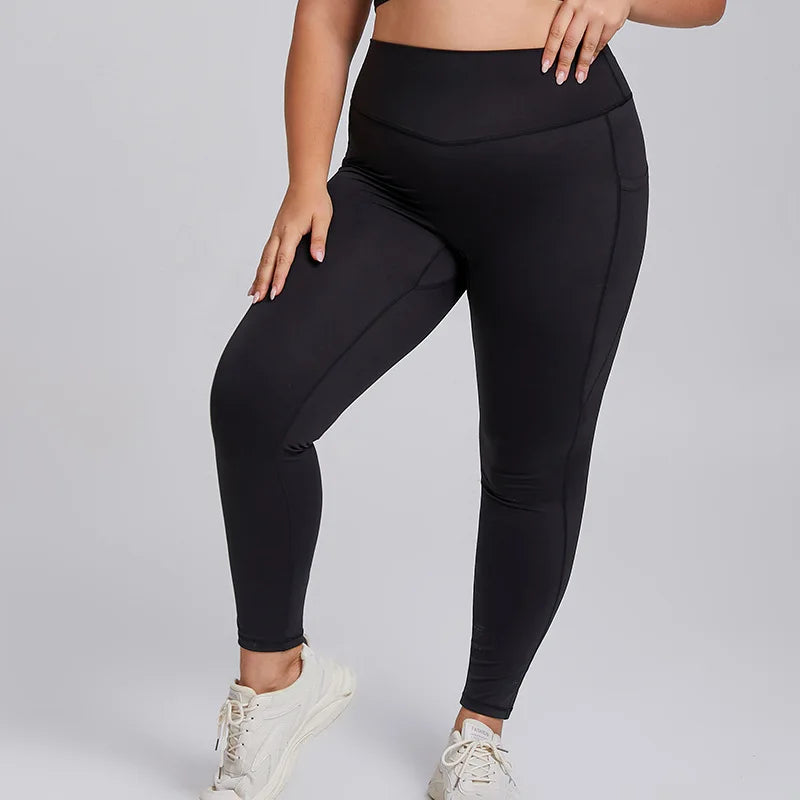 Yoga Set Women Plus Size Workout Outfit Curvy Women Sports Bra Gym Leggings Super Stretch Fitness Suit 3XL Women Activewear Sets