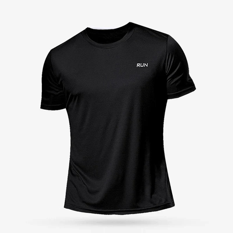 Mens Short Sleeve Sport t Shirt Quick Dry Running t-Shirt Breathable Fitness Shirt Top Ice Silk Gym Football Jerseys Man Clothes