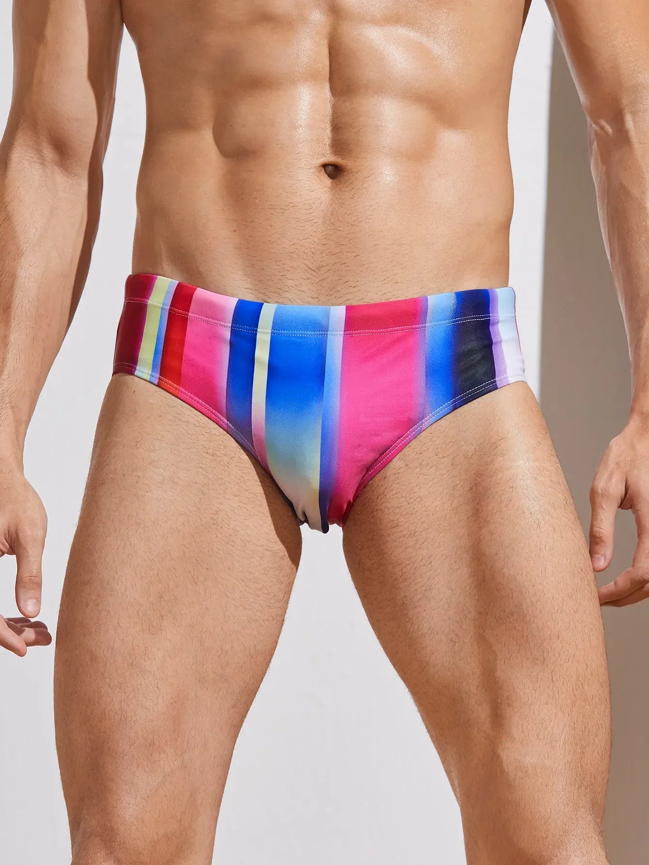 Men's Adult Swim Briefs Triangle Racing Professional Competition Questions: Reduce Resistance in  Tight Swimsuit