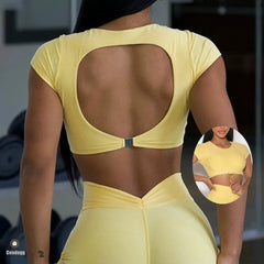 Lace V-Back shorts High waisted hip lifting yoga shorts women's nylon tight fitting shorts training sports fitness pants