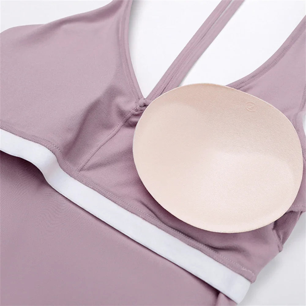 1/2PCS Yoga Set Sports Outfits Fitness Tracksuit Women Gym Legging Workout Long Sleeved Female Bra Yoga Suit Sportswear