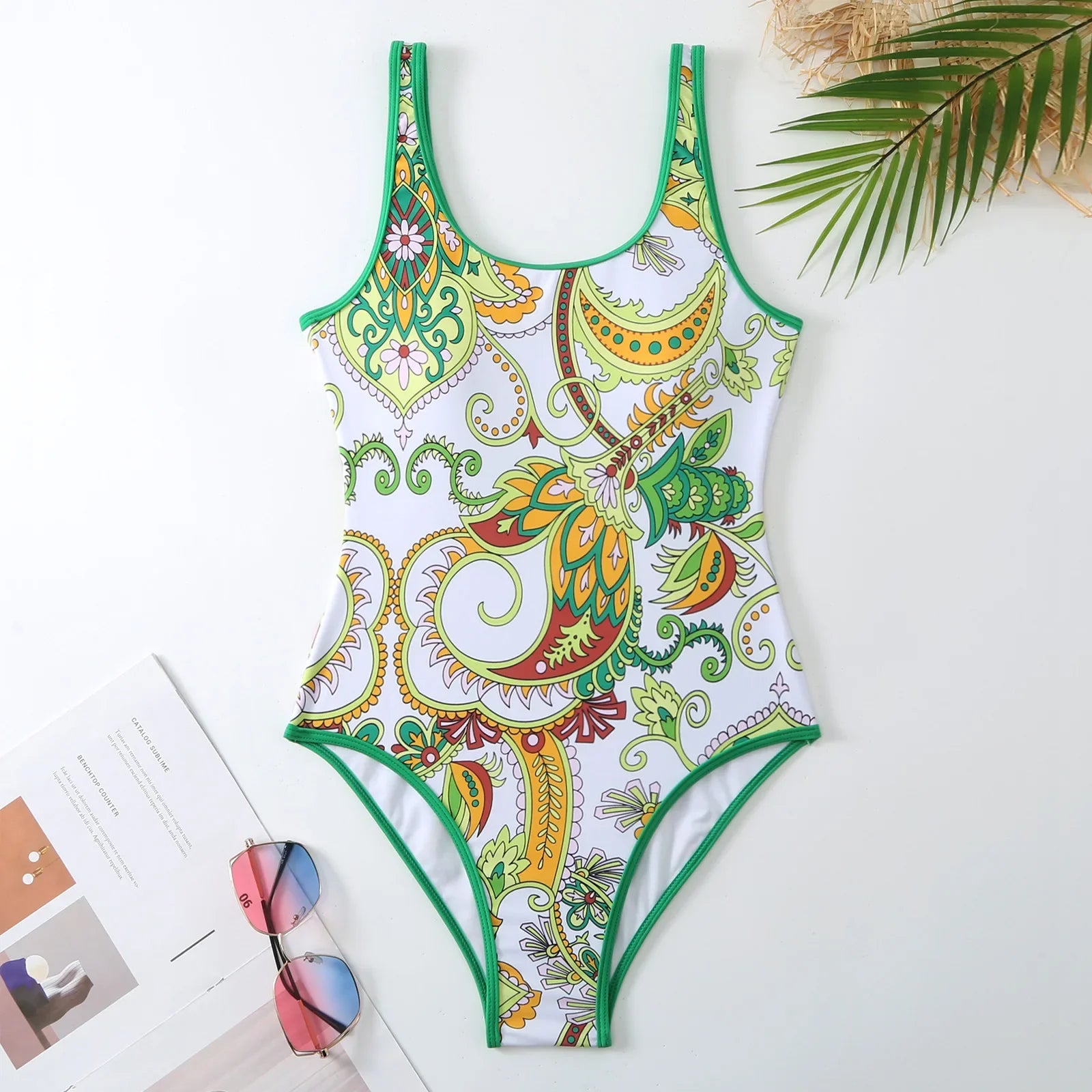 Design Printed Swimwear Women One Piece Swimsuit Female Bathers Bathing Swimming Swim Suit Beachwear