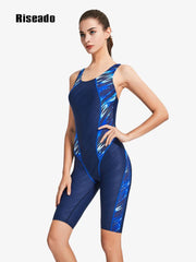 Boy Leg Swimwear Women One Piece Swimsuits Sports Bodysuit Women's Rash Guard Racerback Swimming Suit Beachwear