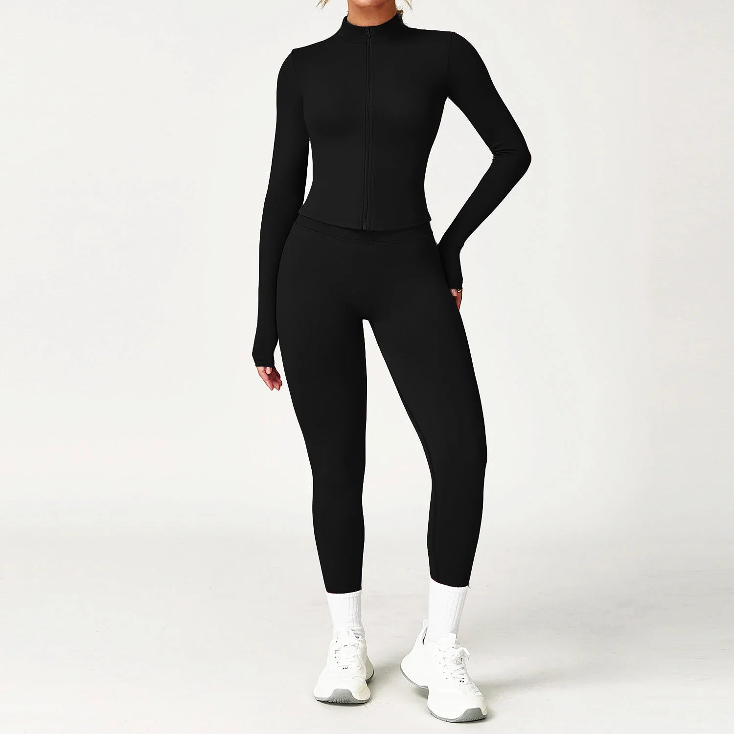 1/2PCS Sportswear Dynamic Twist Women Tracksuits Yoga Set Gym Fitness Jacket Sports Bra Gym Scrunch Leggings Active Wear