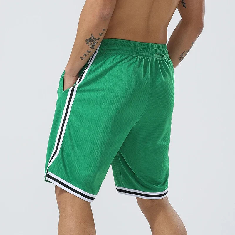 Men's Summer Jogging Sweatpants Fitness Training Short Bodybuilding Scanties Lightweight Loose Fitting Lace Up Gym Shorts