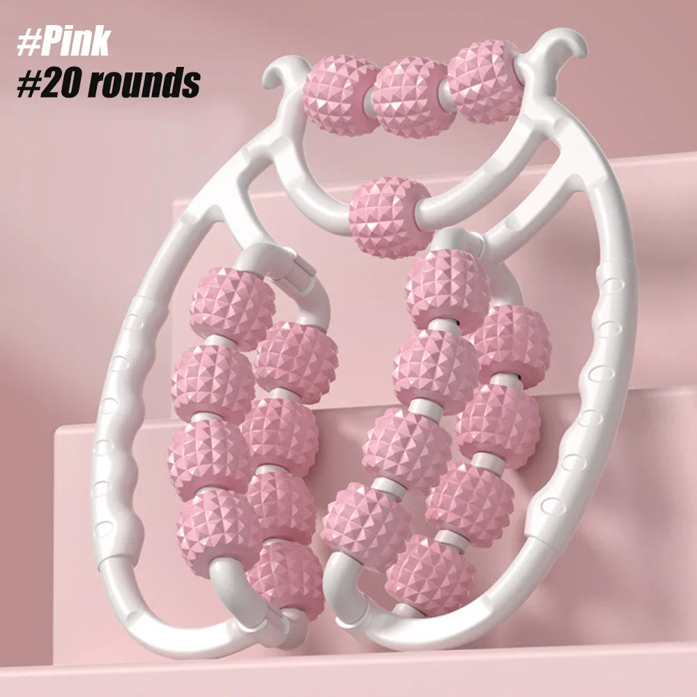 20 Wheel Annular Leg Clamp Massager Body Slimming Roller Massage for Body Massager Relax