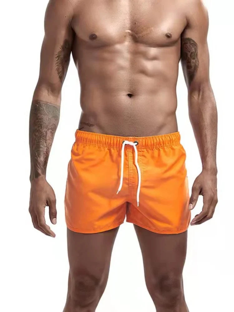 Shorts For Men Summer Men's Swimwear Shorts Brand Beachwear Swim Trunks Men Swimsuits Low Waist Breathable Beach Wear