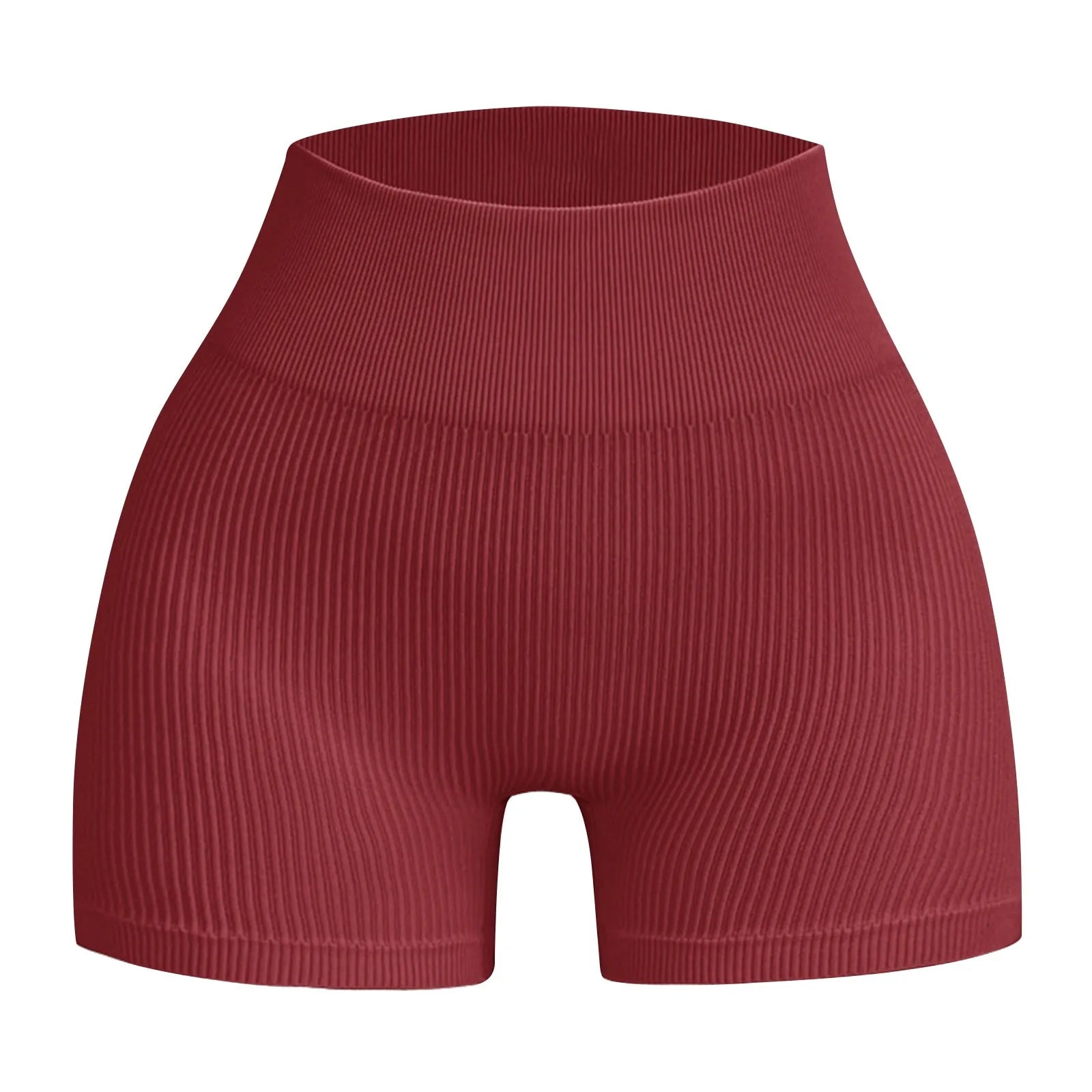 Women's High Waist Ribbed Seamless Yoga Shorts Squat Proof Hip Lifting Fitness Workout Running Sports Gym Leggings Sale