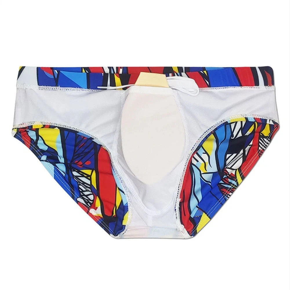 Men's Swim Briefs Swimwear Trunks Board Surfing Beach Shorts Swimsuit With Cup Underwear Hombre Breathable Bikini Underpants
