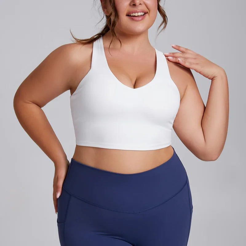 Yoga Set Women Plus Size Workout Outfit Curvy Women Sports Bra Gym Leggings Super Stretch Fitness Suit 3XL Women Activewear Sets