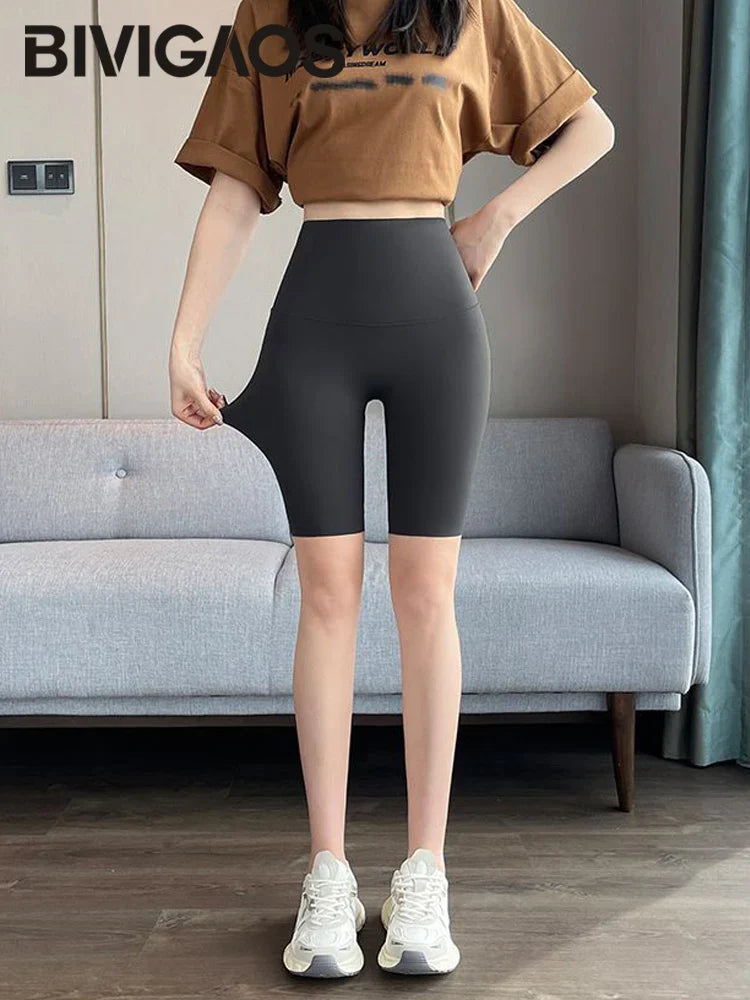 Cycling Shorts Women Honeycomb High Waist Tummy Control Butt Lifter Seamless Fitness Sports Biker Short Leggings