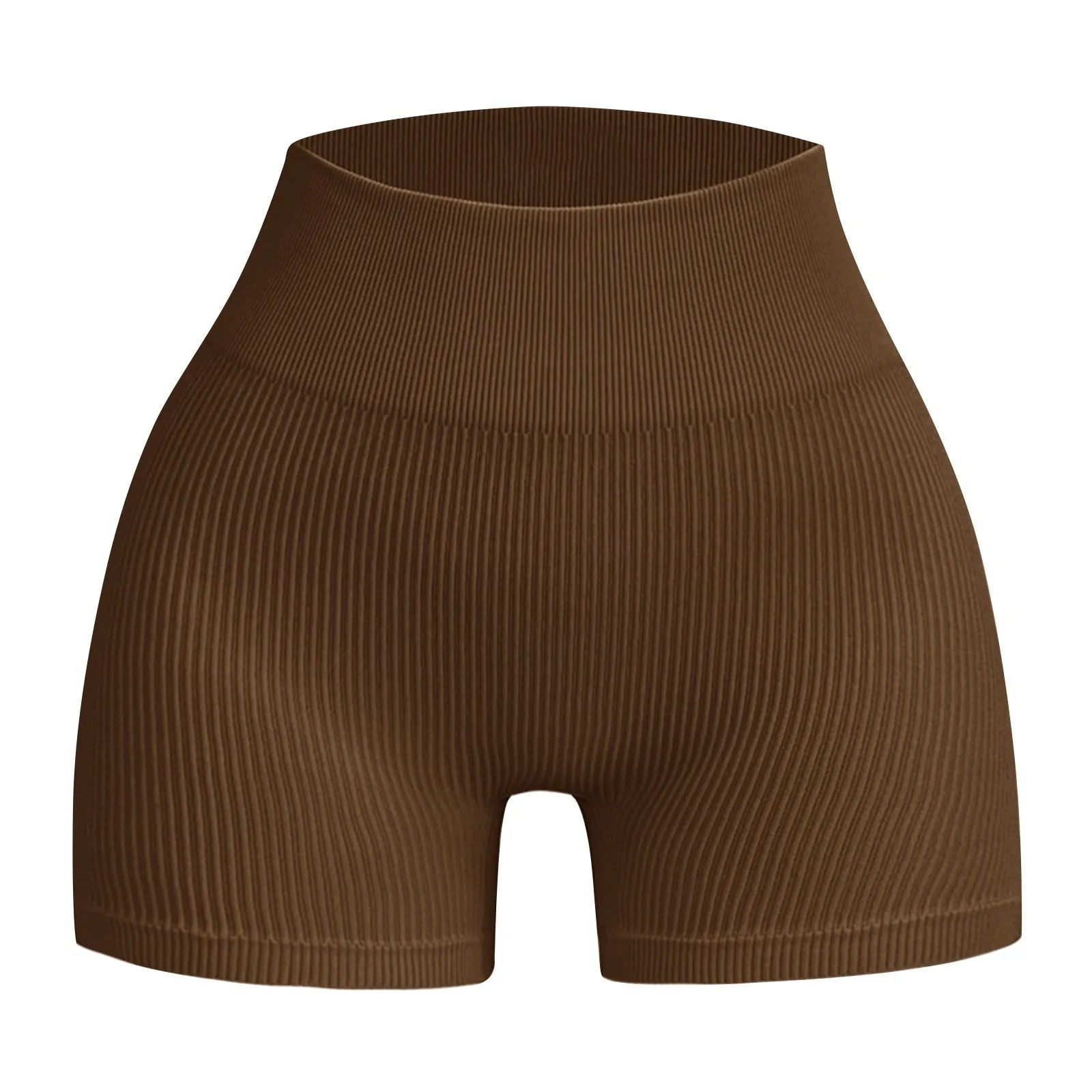 Women's High Waist Ribbed Seamless Yoga Shorts Squat Proof Hip Lifting Fitness Workout Running Sports Gym Leggings Sale