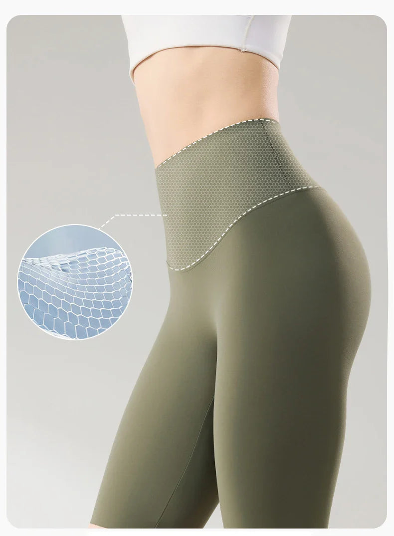 Thin Seamless High Waist Sharkskin Bicycle Shorts Women Knee Length Tight Biker Shorts Sport Short Leggings