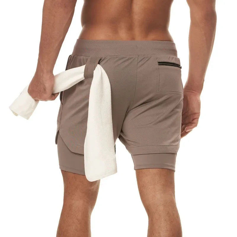 Men's Summer Sports Shorts Breeches Gym Casual Fitness Shorts Men-in-shorts Training Wicking Running Shorts Male