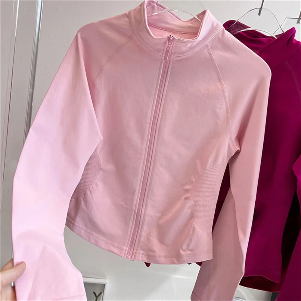 1/2PCS Sportswear Dynamic Twist Women Tracksuits Yoga Set Gym Fitness Jacket Sports Bra Gym Scrunch Leggings Active Wear