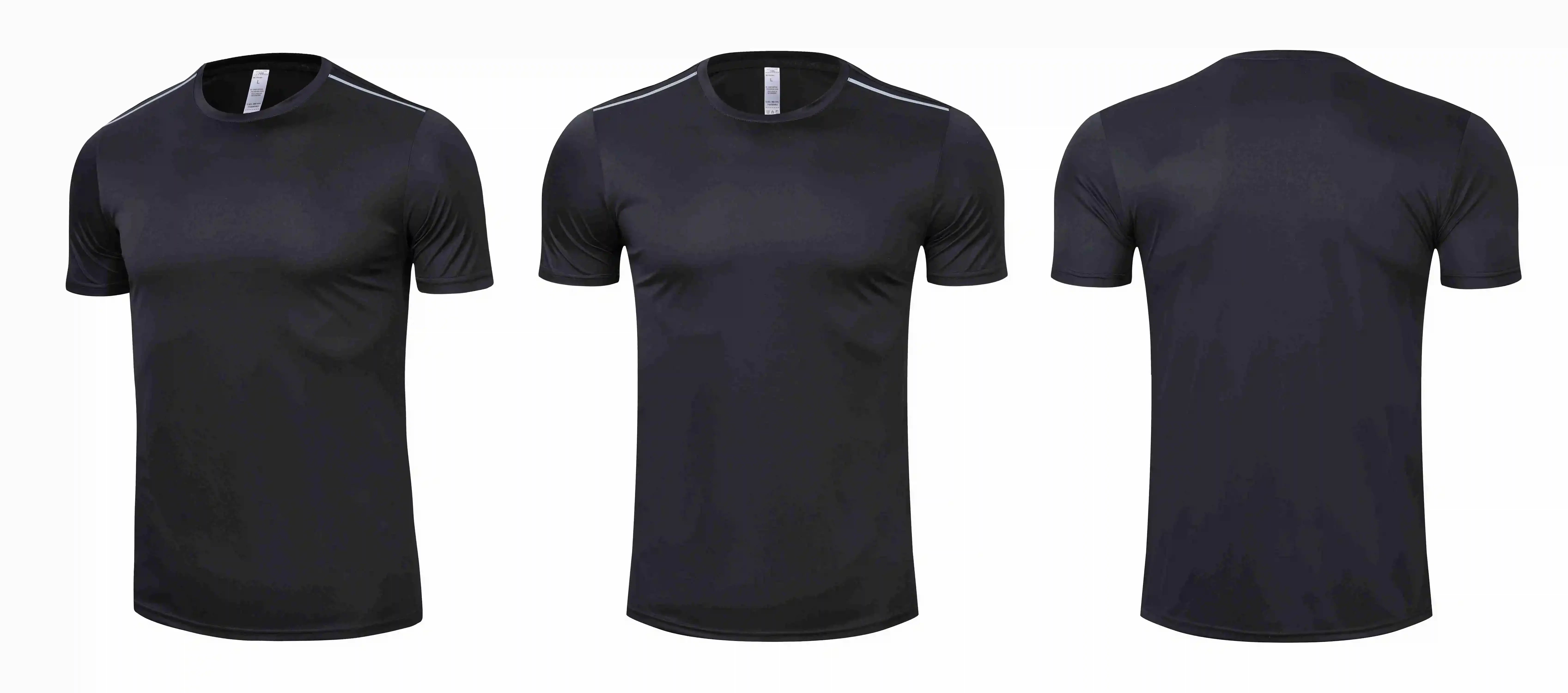 High quality spandex Men Women Kids Running T Shirt Quick Dry Fitness Shirt Training exercise Clothes Gym Sports Shirts Tops