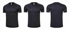 High quality spandex Men Women Kids Running T Shirt Quick Dry Fitness Shirt Training exercise Clothes Gym Sports Shirts Tops