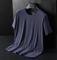 Summer Men Ice Breathable t shirt thin Quick dry short sleeve large size 9XL 10XL elasticity sports tees tops soft Comfortable