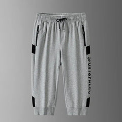 Men 3/4 Quater Shorts 8XL Summer Cotton Sweatpants Plus Size Men's Loose Elastic Waist Casual Sport Running Gym Shorts