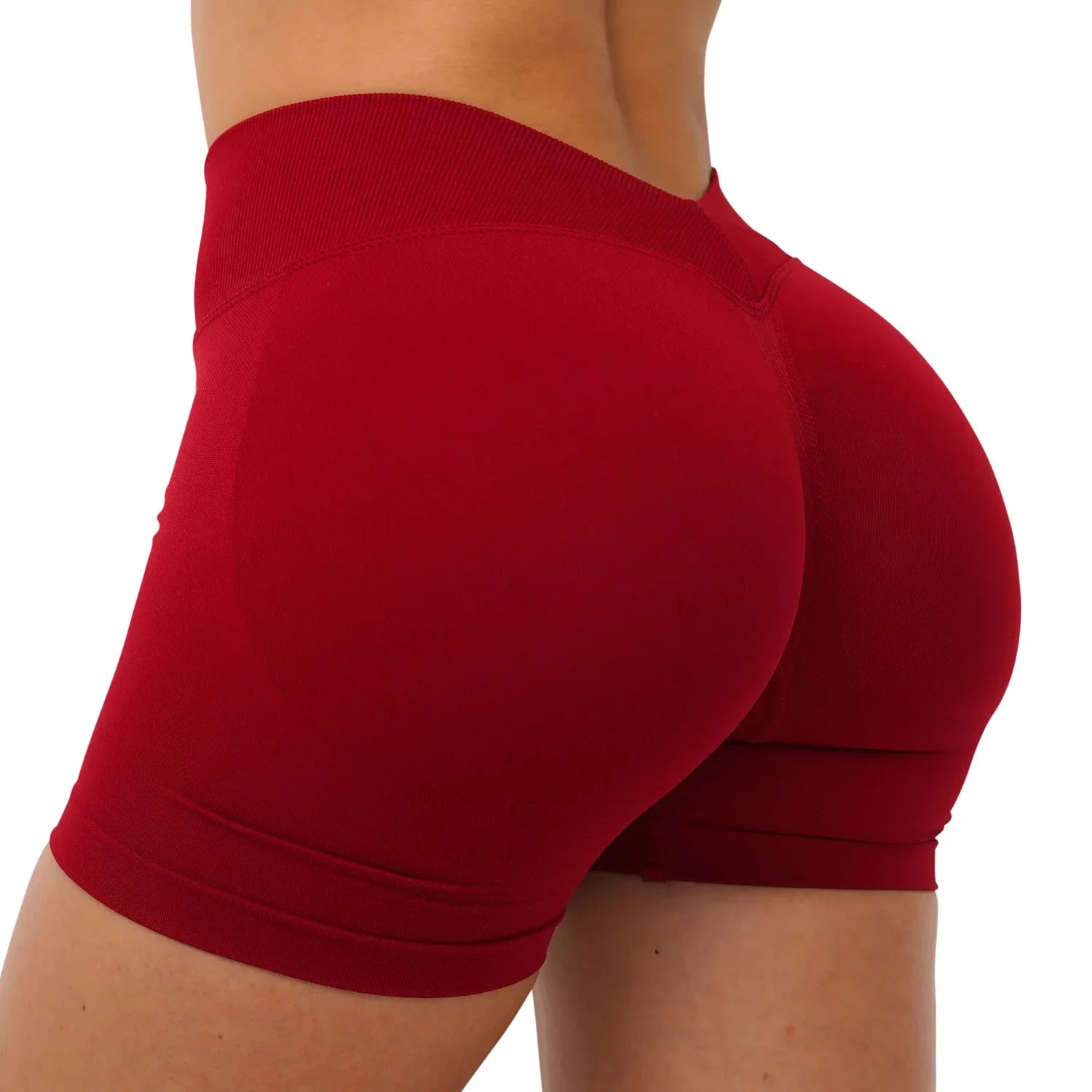 Sporty Leggings Woman Seamless Yoga Pants Scrunch Booty V-waist Hip Lifting Fitness Gym Running Workout Sports Tights