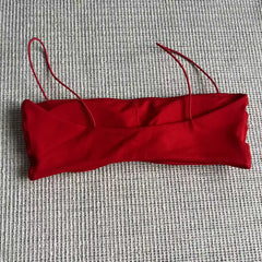 Mini Sports Bra for Women Yoga Set Backless Bandeau Strappy Gym Crop Top Seamless Scrunch Legging Workout Pant Active Wear