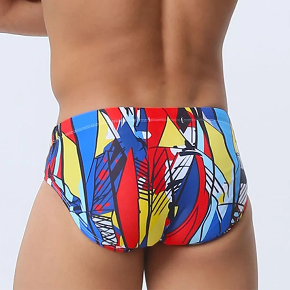 Men's Swim Briefs Swimwear Trunks Board Surfing Beach Shorts Swimsuit With Cup Underwear Hombre Breathable Bikini Underpants