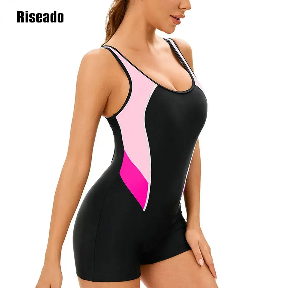 Women's One Piece Slimming Swimwear Beach Bathing Suit Indoor Pool Korea Swimsuit