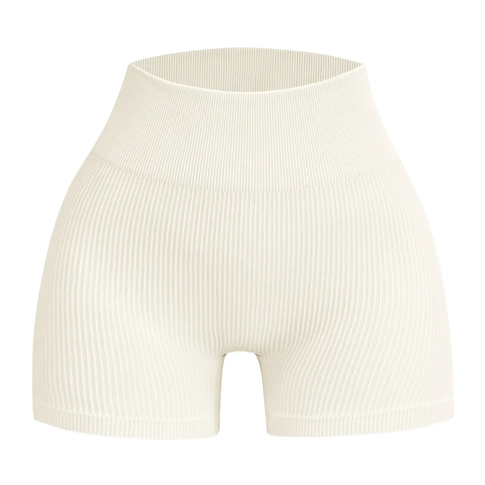 Women's High Waist Ribbed Seamless Yoga Shorts Squat Proof Hip Lifting Fitness Workout Running Sports Gym Leggings Sale