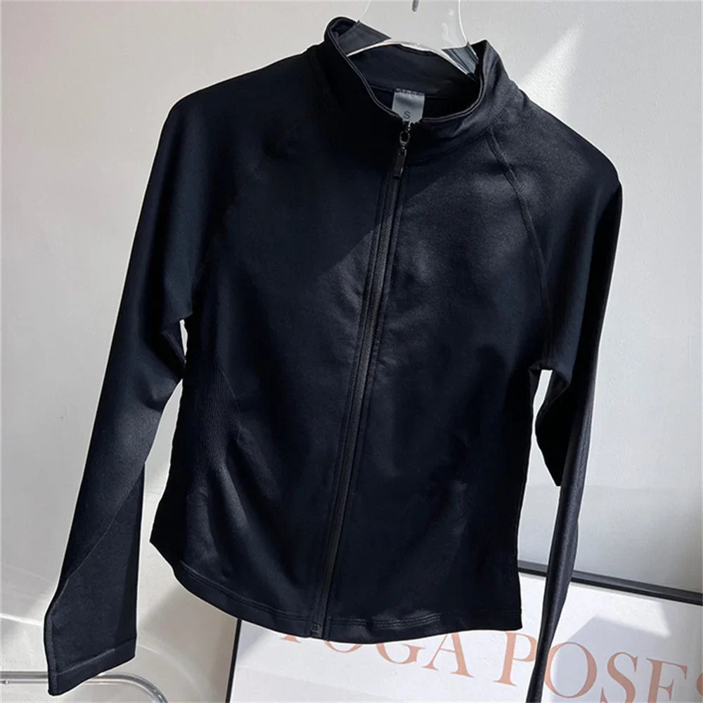 1/2PCS Sportswear Dynamic Twist Women Tracksuits Yoga Set Gym Fitness Jacket Sports Bra Gym Scrunch Leggings Active Wear