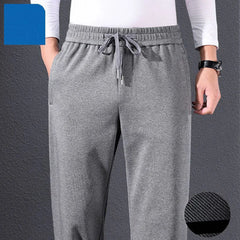 Big Size Men Sports Straight Pants Streetwear Fashion Spring Summer Loose Male Clothing Elastic Waist All-match Casual Trousers
