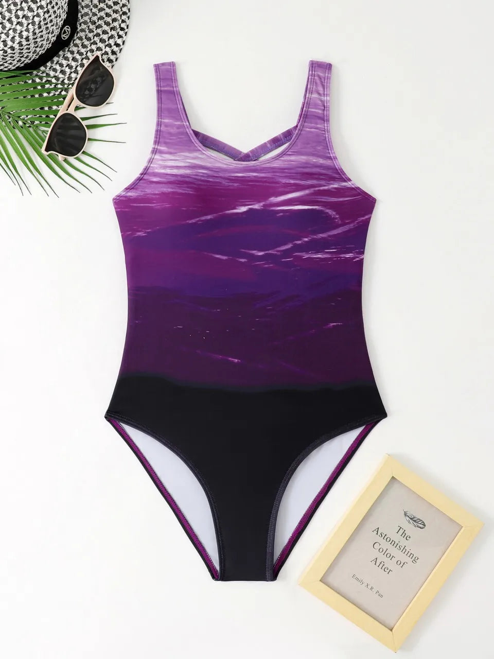 Surfing Sports Swimsuit Women One Piece Slim Racing Swimwear Back Hollow Out Swimsuits Female Swimming Pool Beach Bodysuit