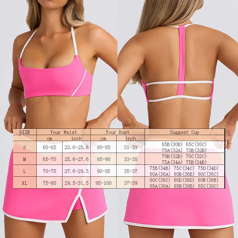 Set Two Piece Tennis Skirt Sets Women Mini Skirt Set Going Out Golf Skort Athletic Skirt Pickleball Outfit