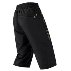 3/4 Length Men Big Size Surf Shorts Plus Beach Shorts Men Swimming Shorts Quick Drying Board Short Sports Pants with Inside Network Lining