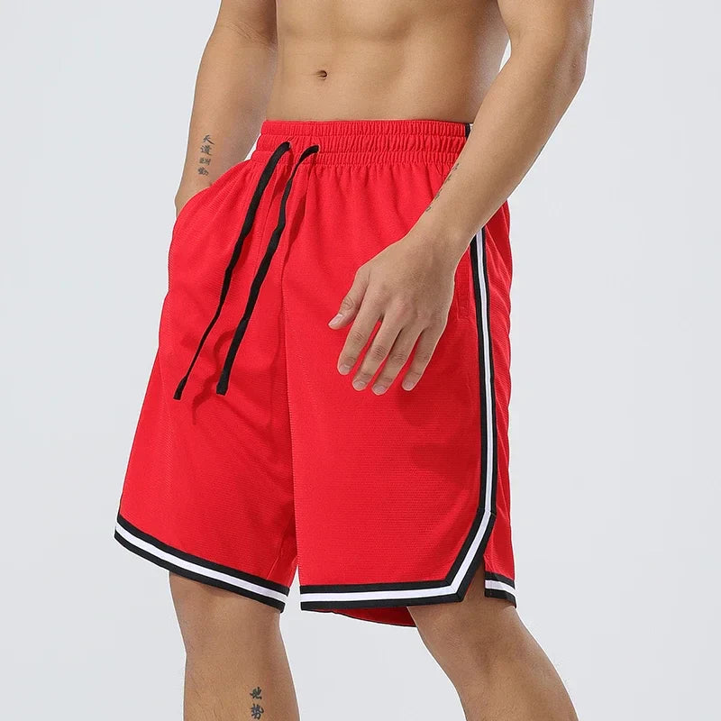 Men's Summer Jogging Sweatpants Fitness Training Short Bodybuilding Scanties Lightweight Loose Fitting Lace Up Gym Shorts