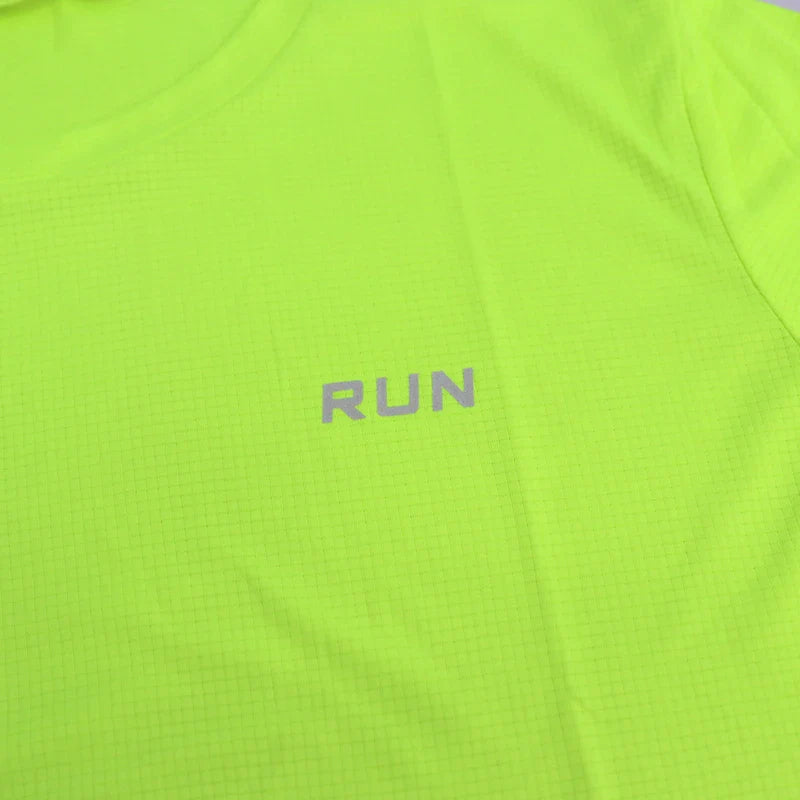 Mens Short Sleeve Sport t Shirt Quick Dry Running t-Shirt Breathable Fitness Shirt Top Ice Silk Gym Football Jerseys Man Clothes