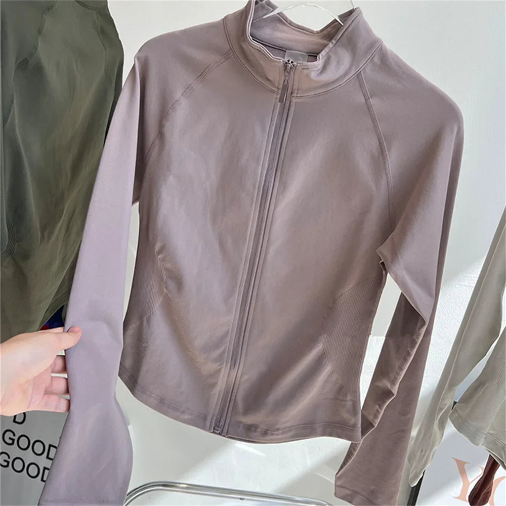 1/2PCS Sportswear Dynamic Twist Women Tracksuits Yoga Set Gym Fitness Jacket Sports Bra Gym Scrunch Leggings Active Wear