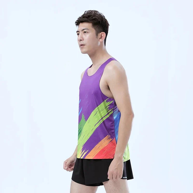 Adult Men Women Running Hiking Shirts Tight Gym Tank Top Fitness Marathon T-shirts Sport Exercise Basketball Vest Clothes