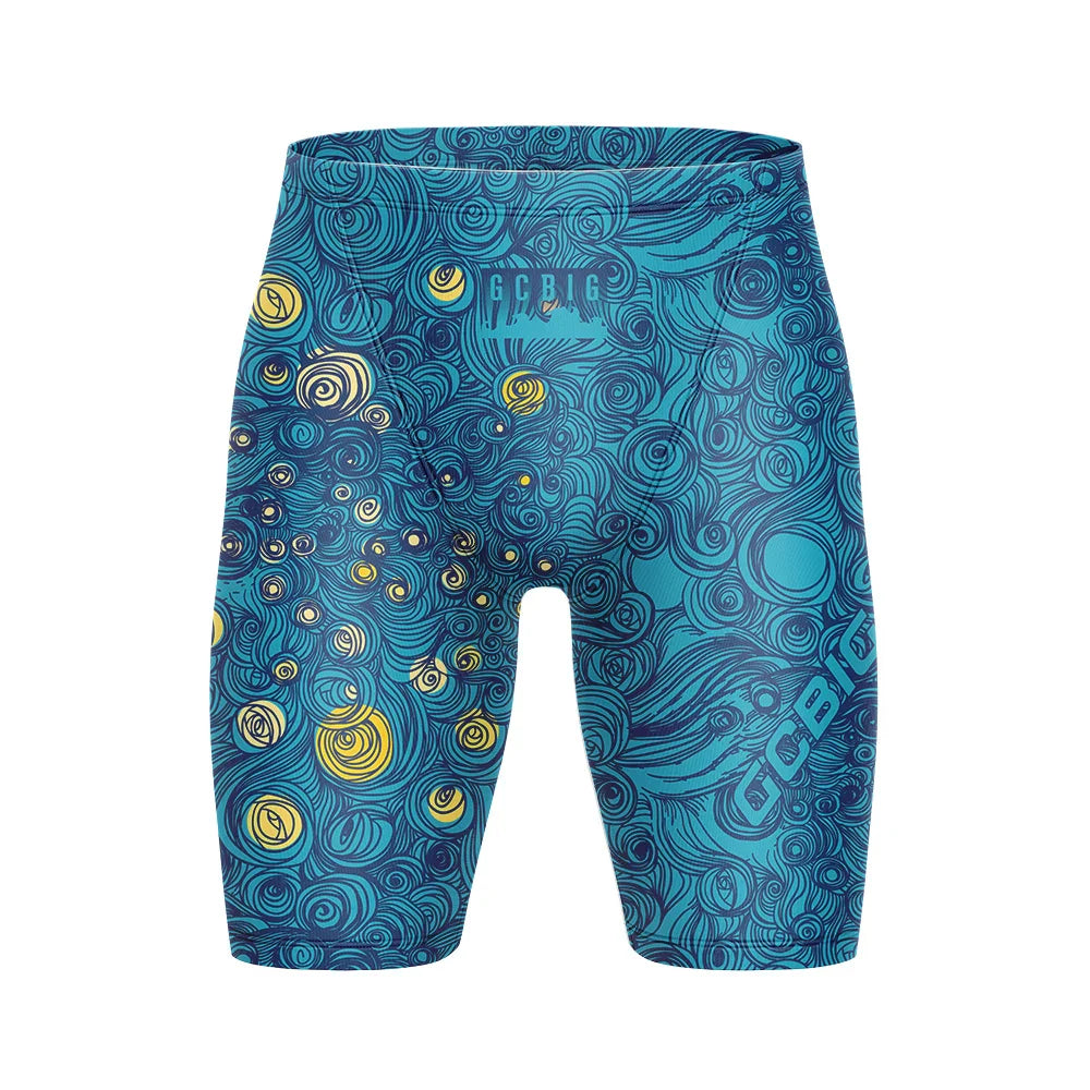 Mens Swim Boxer trunks Beach Swimming Pants Boys Jammers Sports Surf Shorts Mens Summer Trunks Swimwear Training Swim Shorts