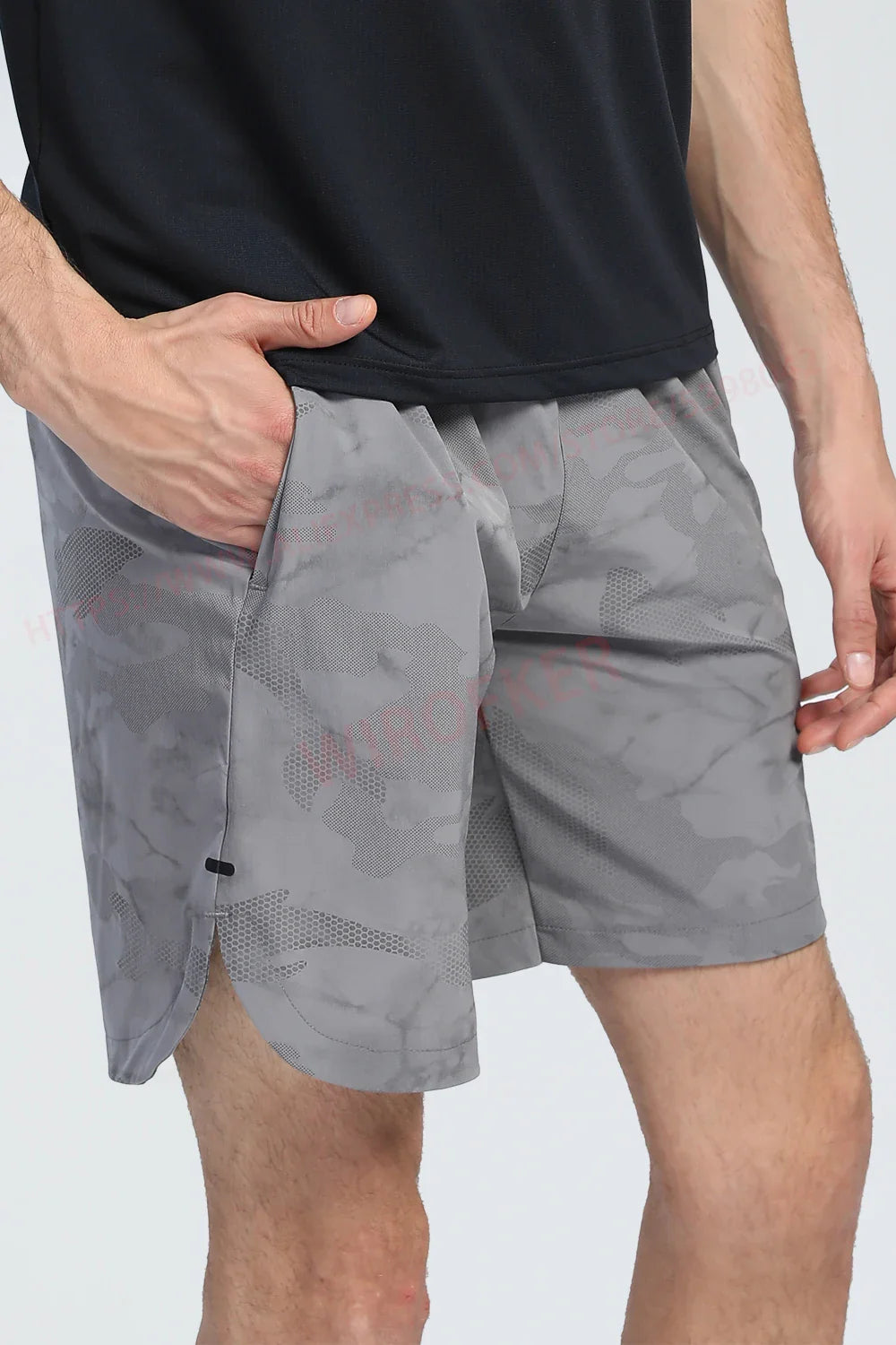 Men Fitness Shorts Quick Dry Sport Shirts Casual Beach Brand Short Camouflage Workout Running Shorts Breathable Gym Shorts