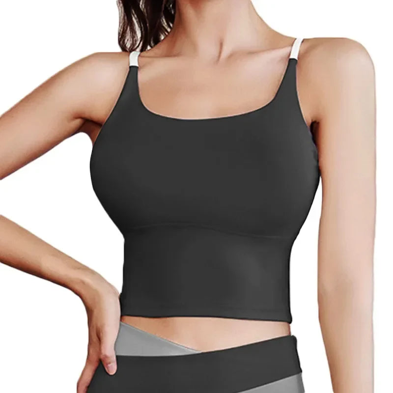 Yoga Crop Top Build In Cups Gym Crop Top Fitness Crisscross Back yoga Bras Fitness Crop Gym Tops Upgrade Soft Fabric