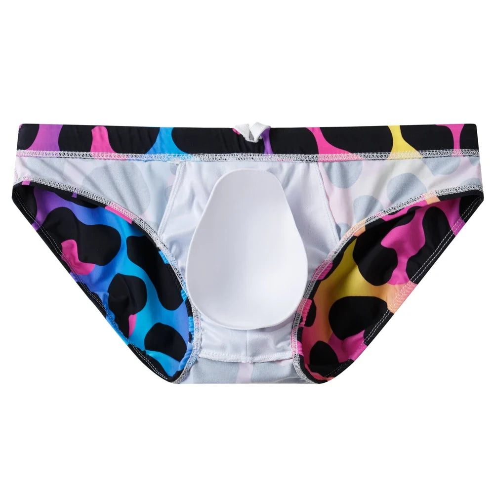 Colourful Design Bright Colour Options Briefs Swimwear Beach Short Swimsuit
