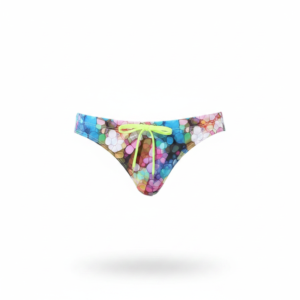 Fashion Print Swimwear Mens Swim Briefs Low Waist Men Swimming Trunk Shorts Pool Men's Bathing Suit Beach Surfing Man Swimsuit