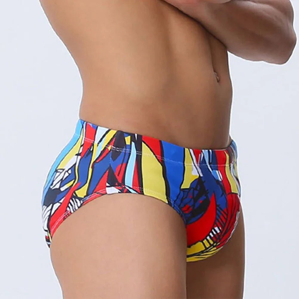 Men's Swim Briefs Swimwear Trunks Board Surfing Beach Shorts Swimsuit With Cup Underwear Hombre Breathable Bikini Underpants