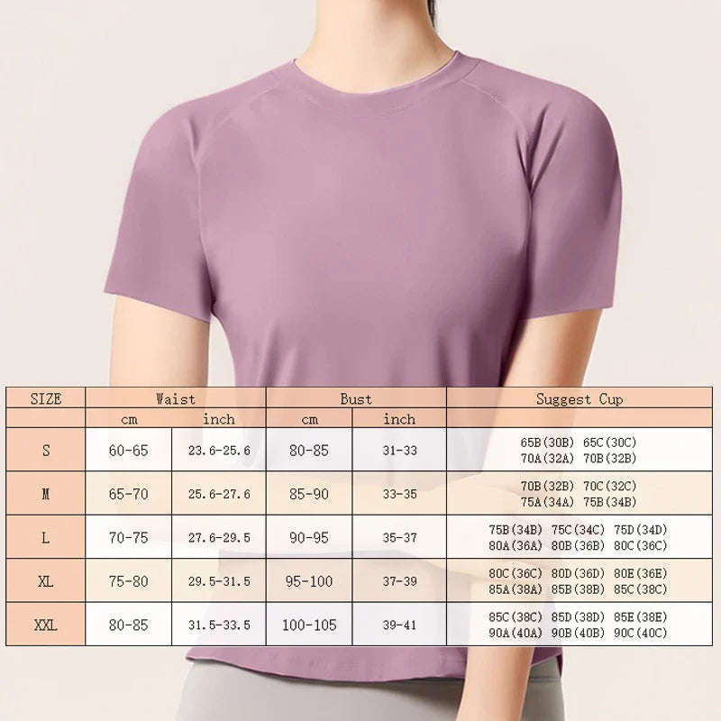 Sports Short Sleeve Running Quick Dry Back Breathable Yoga Tops Quick Dry Daily Active Wear Golf Shirts Tennis Tops Gym